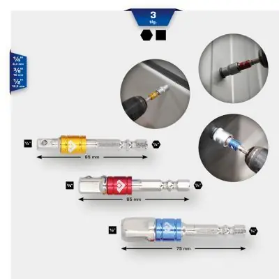 Alennukset - Neliskulma-adapteri-kärkisarja KS TOOLS BT053003