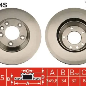 Älä missaa - Jarrulevy TRW DF4764S - VW, Audi, Skoda, Porsche, SEAT