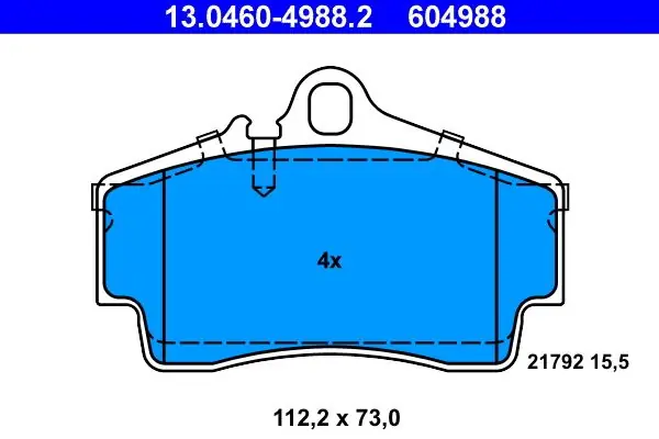 Jarrupalat, levyjarru ATE 13046049882 - Porsche 911 - Turvallinen maksaminen