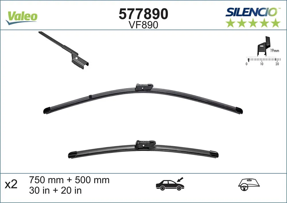Pyyhkijänsulka VALEO 577890 - Ford Transit - Uutuus valikoimassa