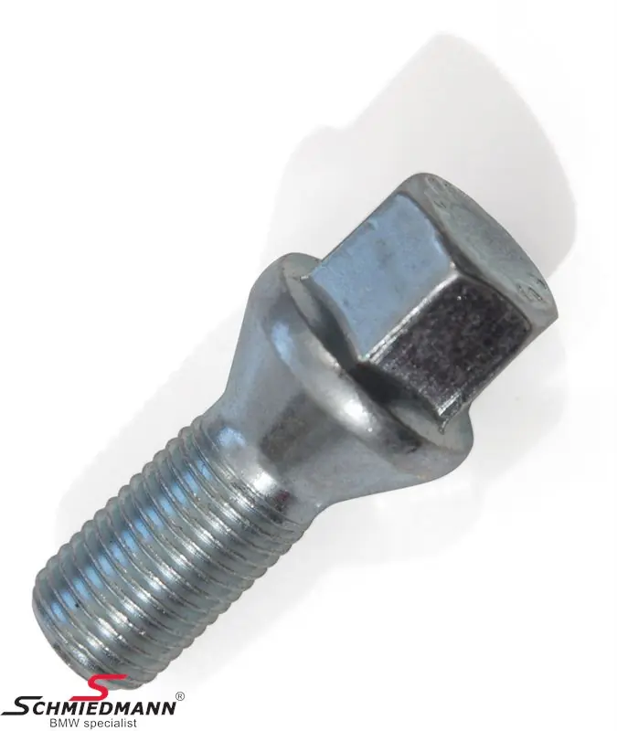 Lisäalennus | Pyöränruuvi lyhyt 60° kartiokärkinen SW17 (17 mutteria varten) M14X1,5 X 27MM