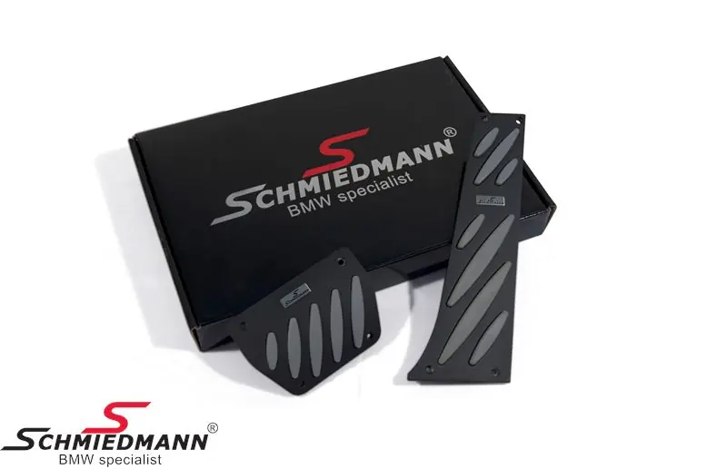 Tarjoushinta - Schmiedmann -Exclusive- poljinpintasarja musta/harmaa jossa logo (Oikealta ajettava)