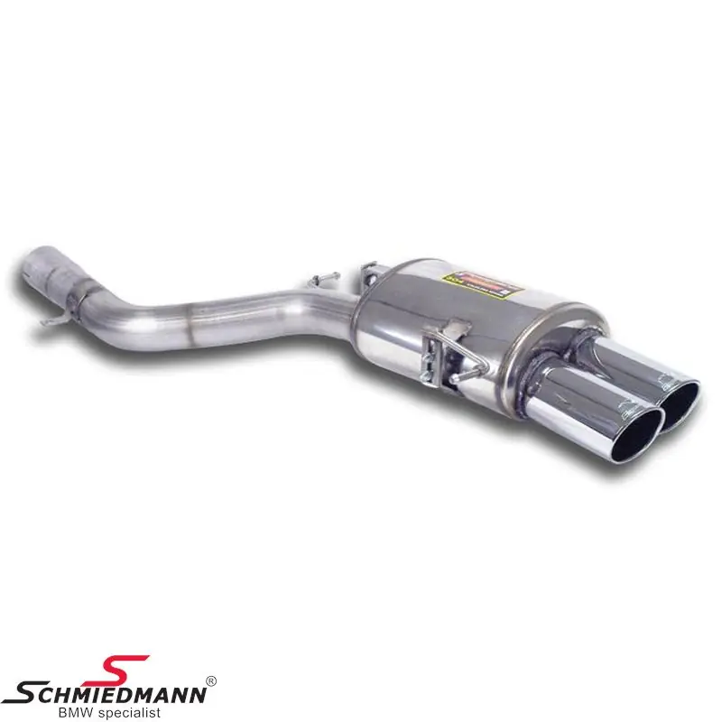 Supersprint sport takavaimennin 2X90MM pyöreillä ulostuloilla - oikea | Tarjoushinta