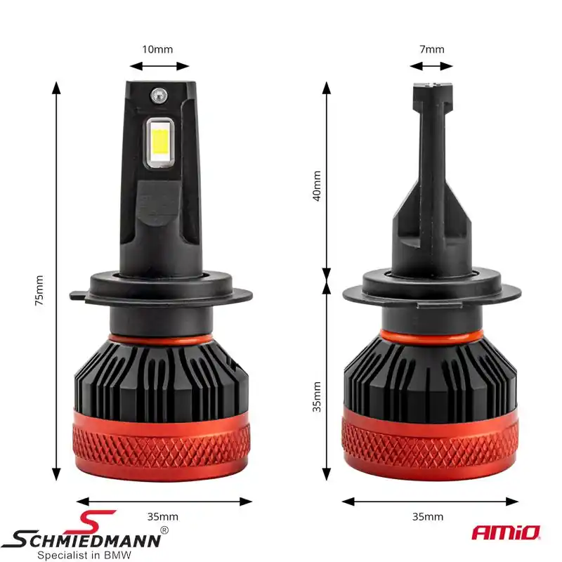 Vain muutama jäljellä | LED-sarja 6500K H7 X3
