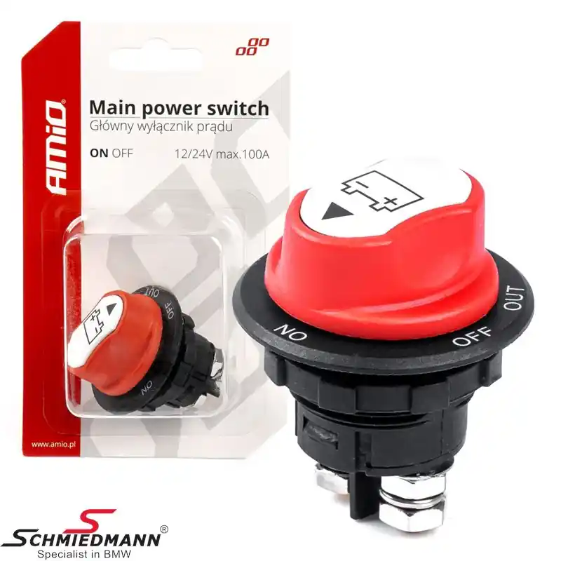 Päävirtakytkin 12/24V max 100A huippu 500A | Premium-laatu