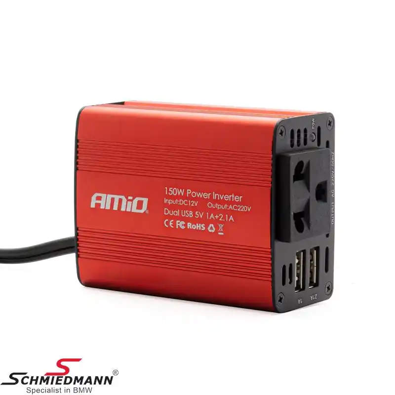 Invertteri 12V/230V, 150W/300W - PI01 | Tilattavissa verkosta